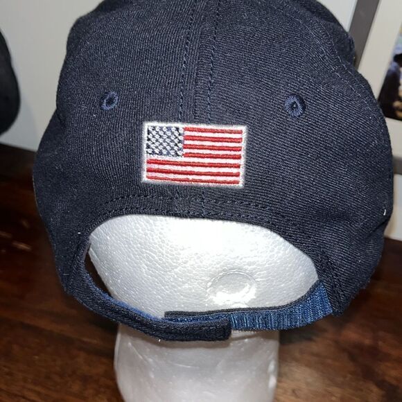 Lightly worn Team USA Baseball Velcro  adjustable American flag Blue ha… - Picture 2 of 3